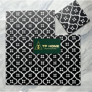 Gạch bông mai đen 20x20